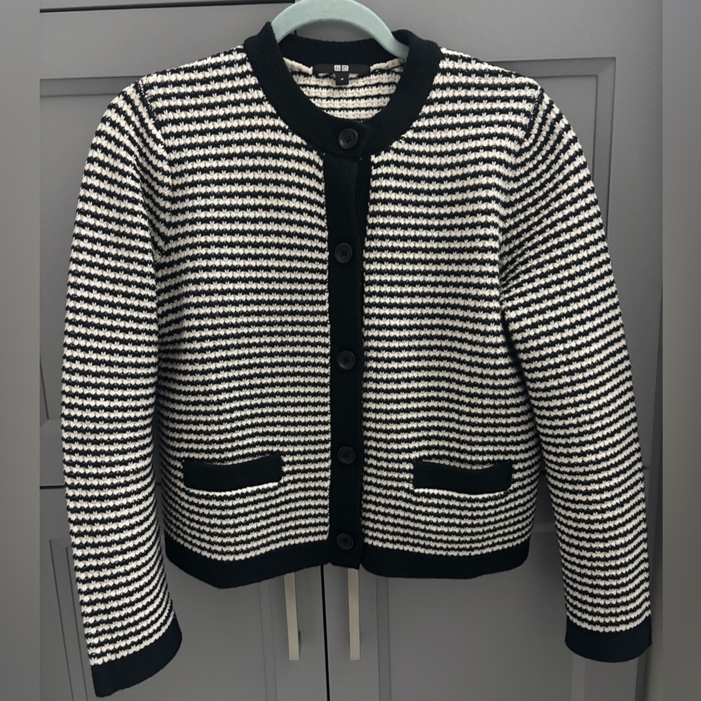 Black and White Striped sweater